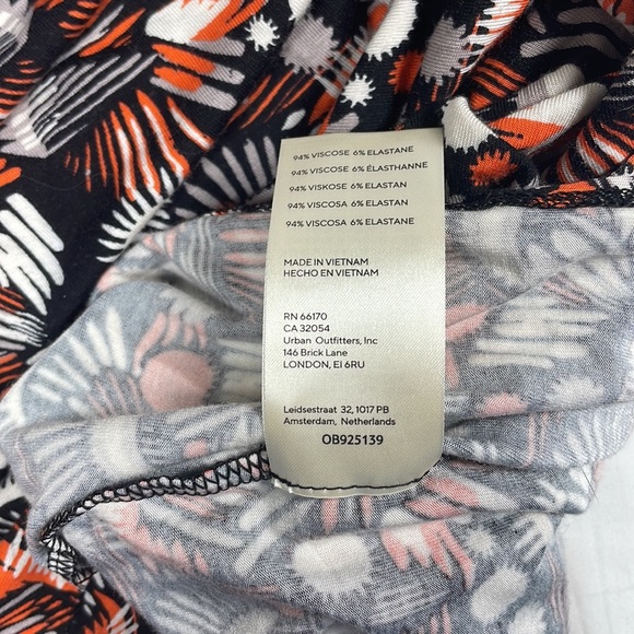 NWT Free People Daria Halter Maxi Dress Black Combo Orange Boho Beach Summer - Picture 7 of 7